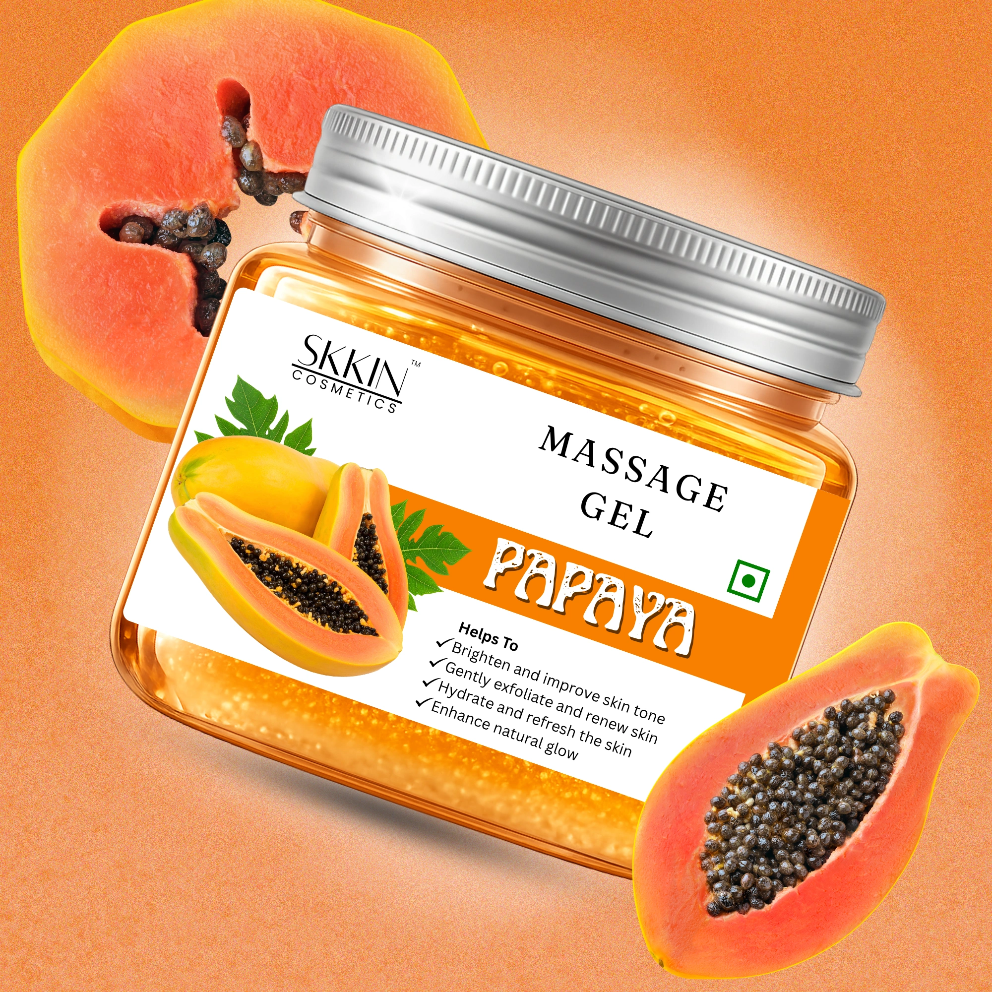 SKKIN Papaya Massage Gel 380gm