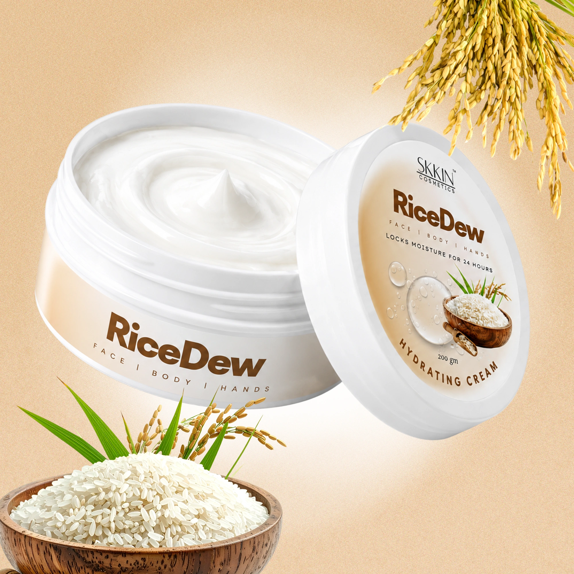 SKKIN RiceDew Moisturizing Cream 200gm