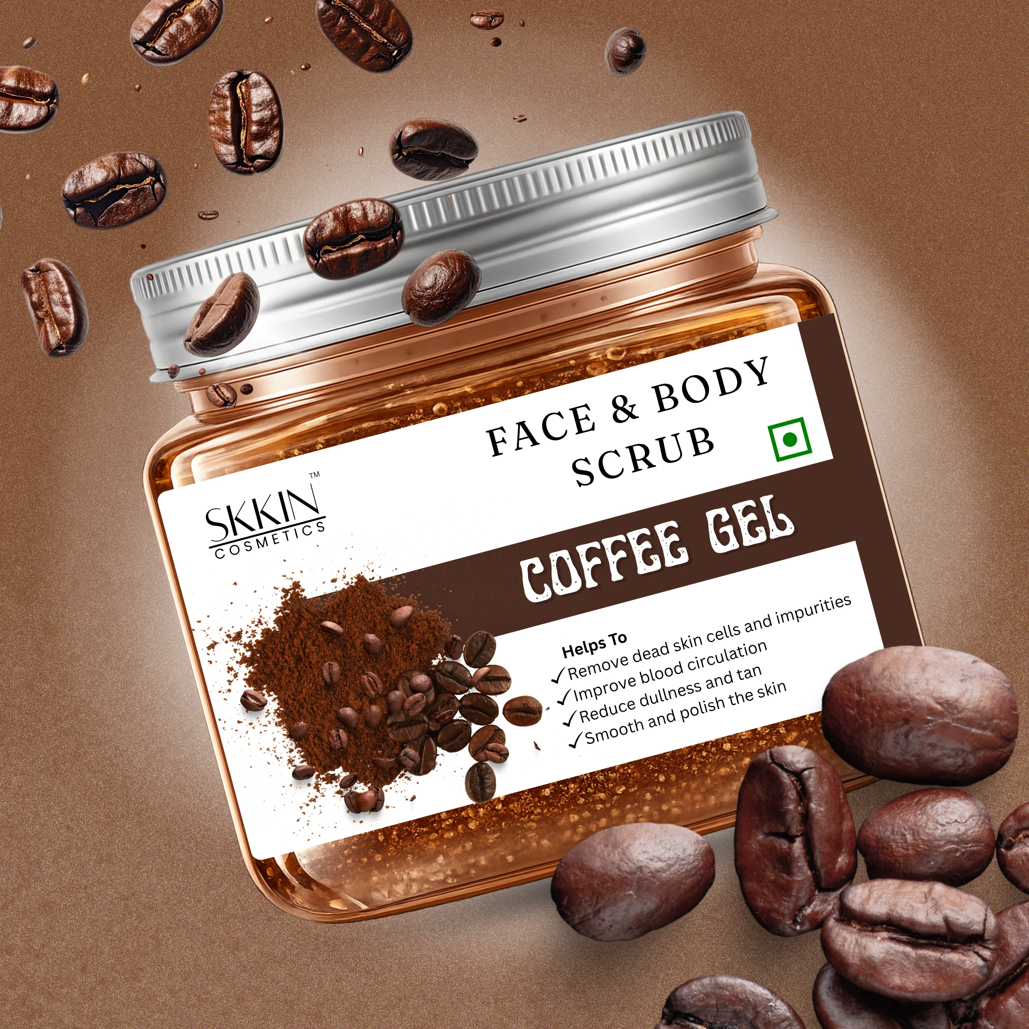 SKKIN Coffeee Face & Body Gel Scrub 380 g